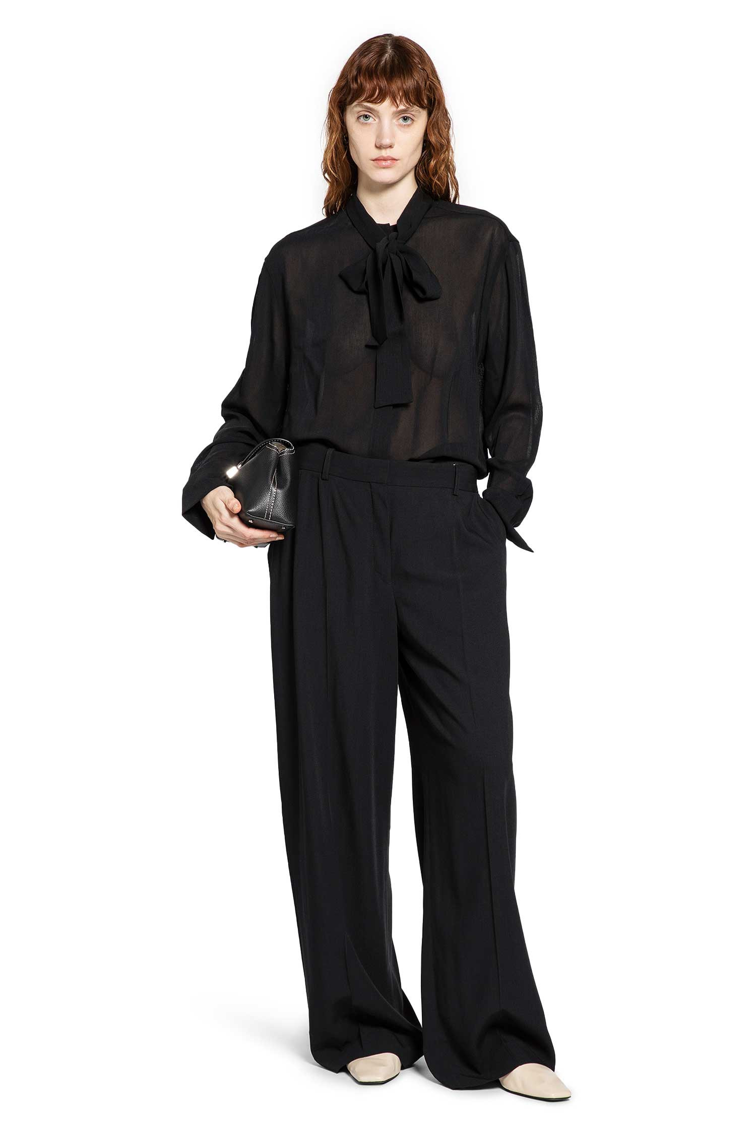 Wide Fluid Trousers - 5