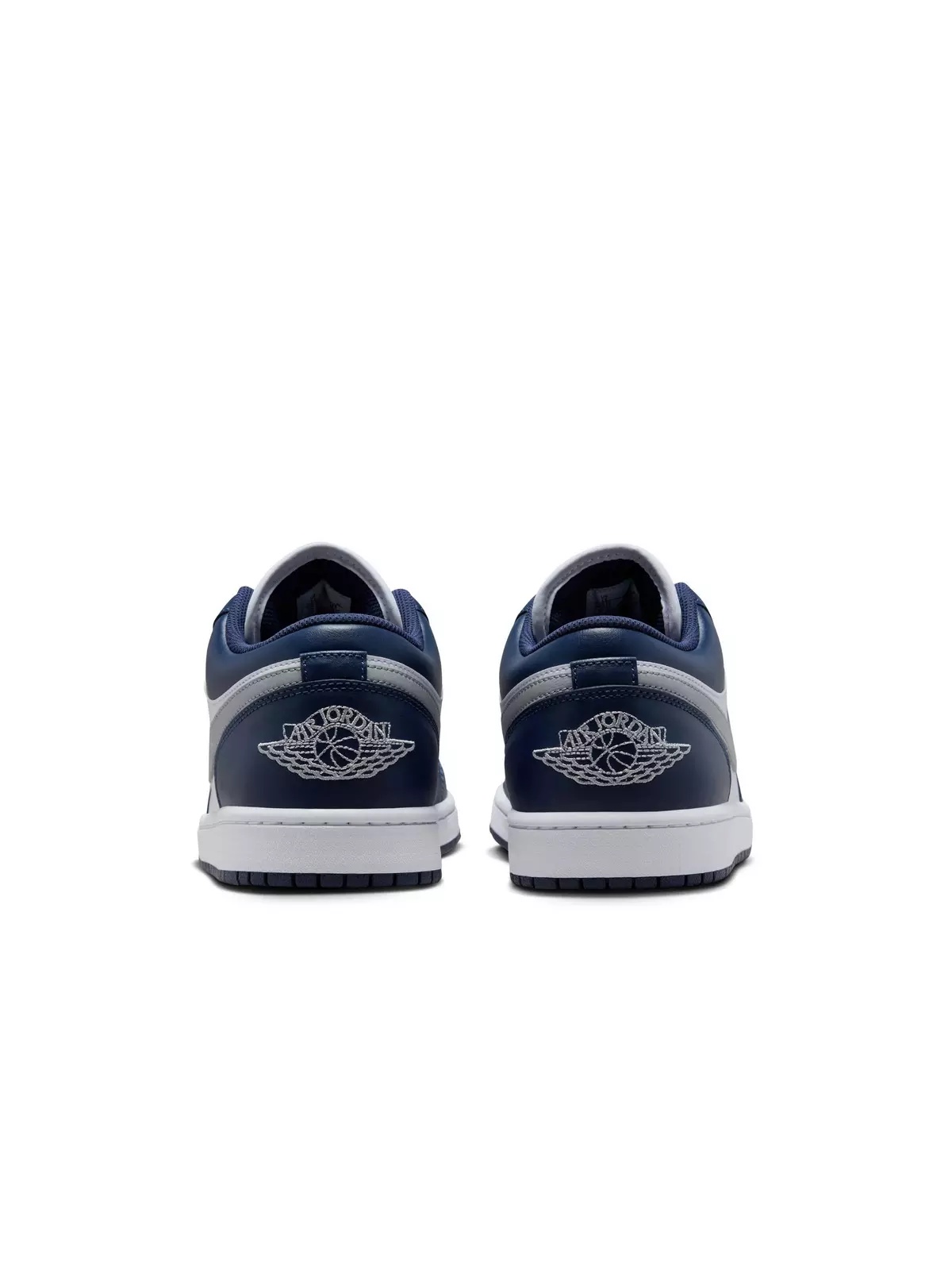 1 Low "White/Wolf Grey/Midnight Navy" Men's Shoe - 7