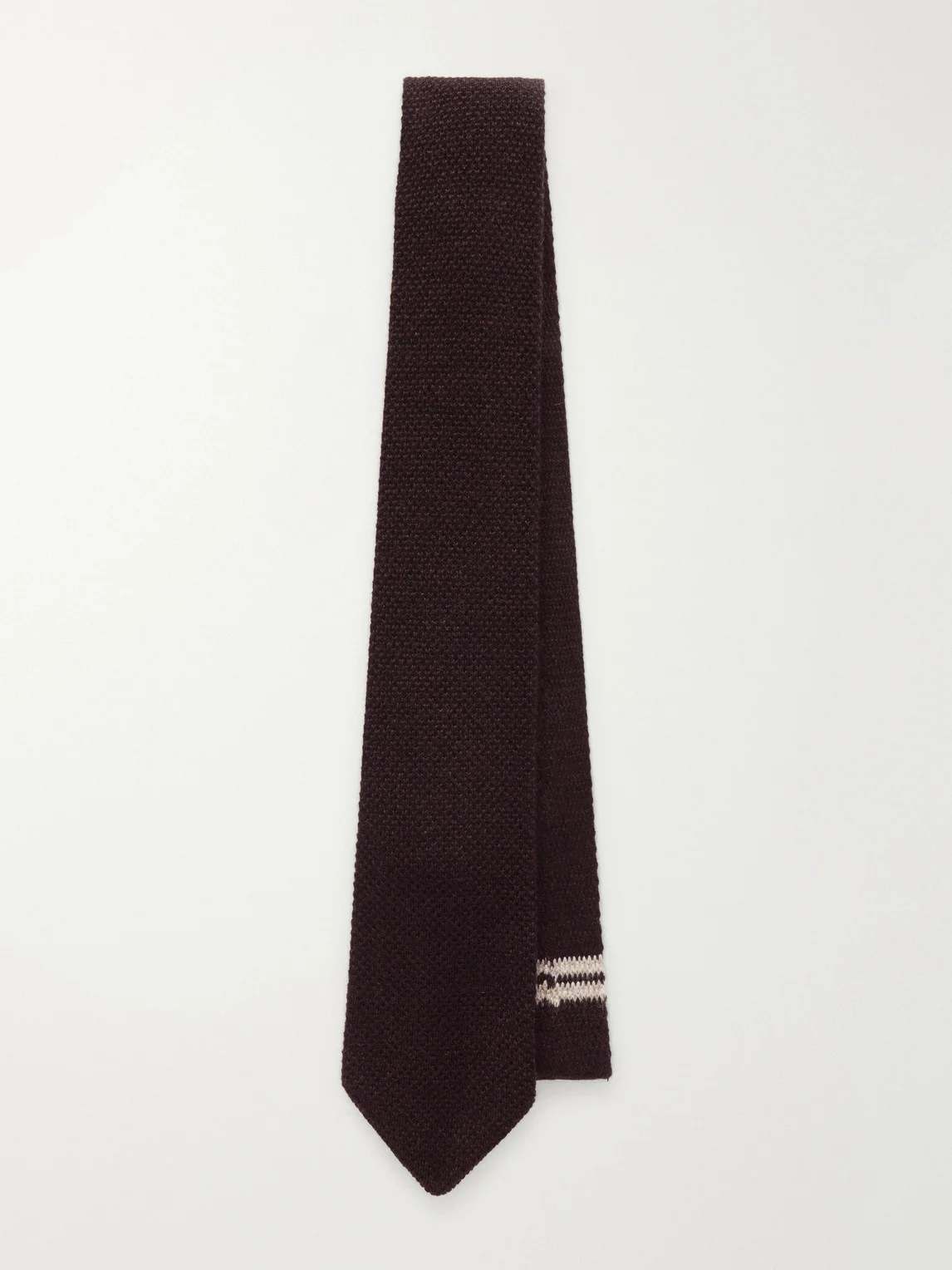 6.5cm Knitted Cashmere Tie - 1
