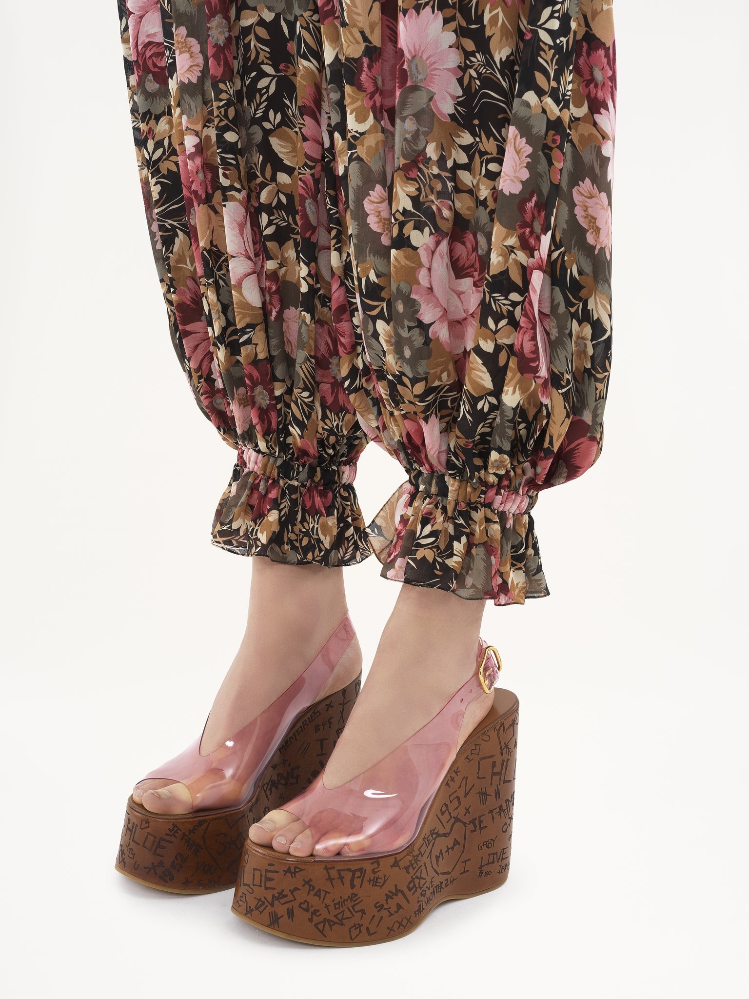FLUID PLEATED PANTS IN SILK CHARMEUSE - 7