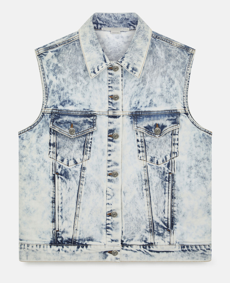 Washed Denim Gilet 1