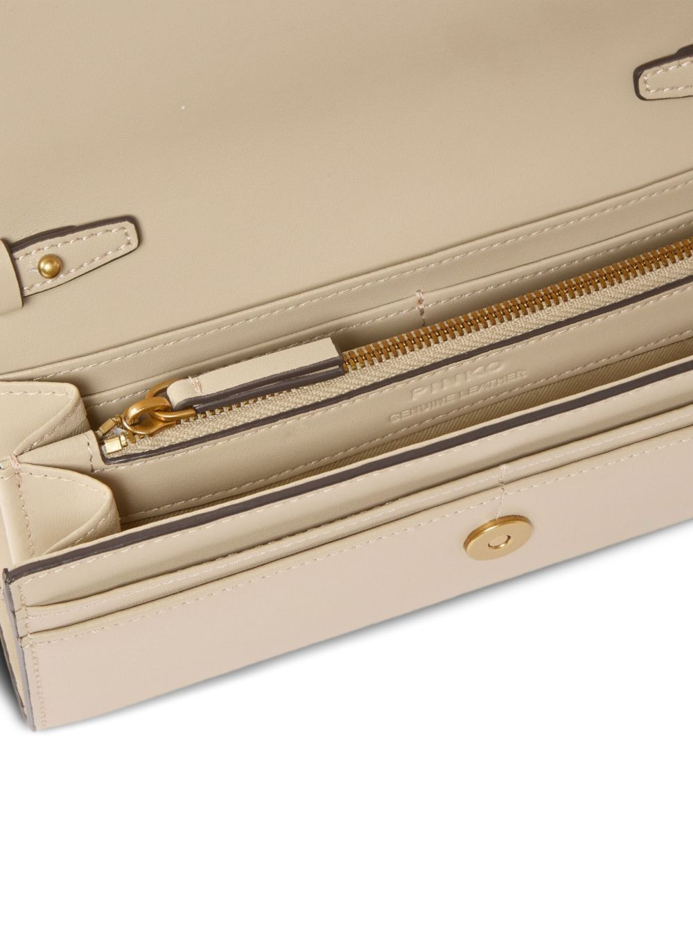chain-strap leather wallet - 4