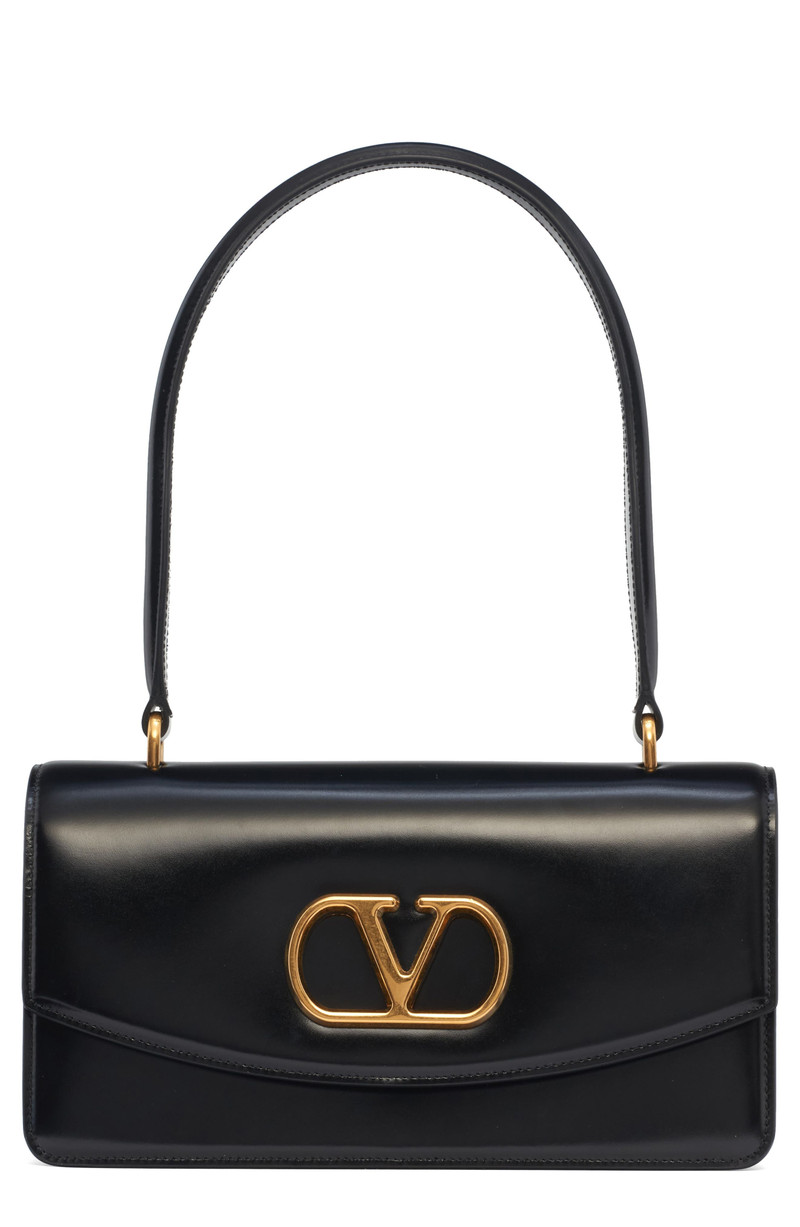 Valentino Garavani Vain Leather Shoulder Bag in Nero at Nordstrom 1