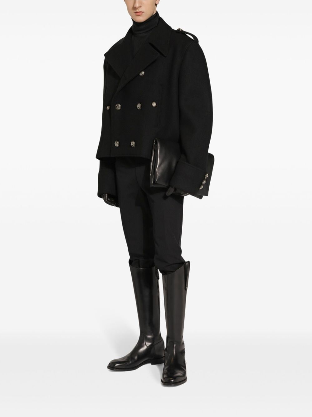 double-breasted peacoat - 3