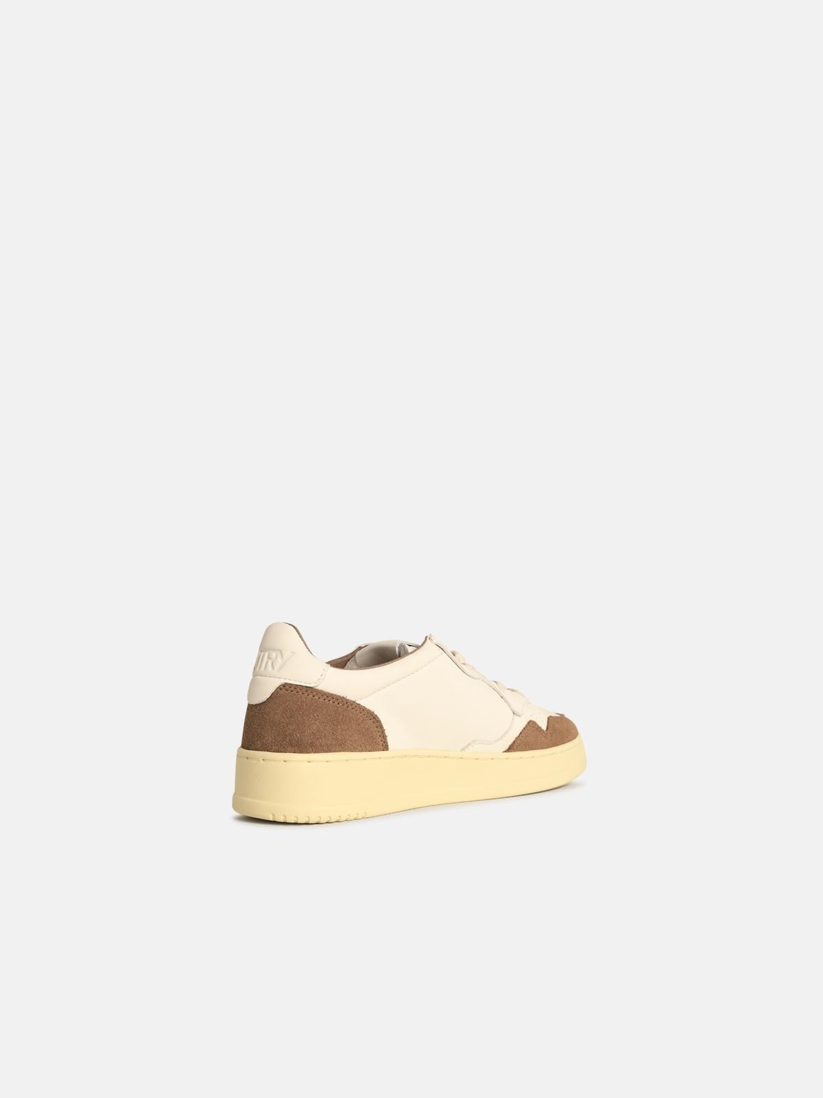 'MEDALIST LOW' WHITE LEATHER SNEAKERS - 3