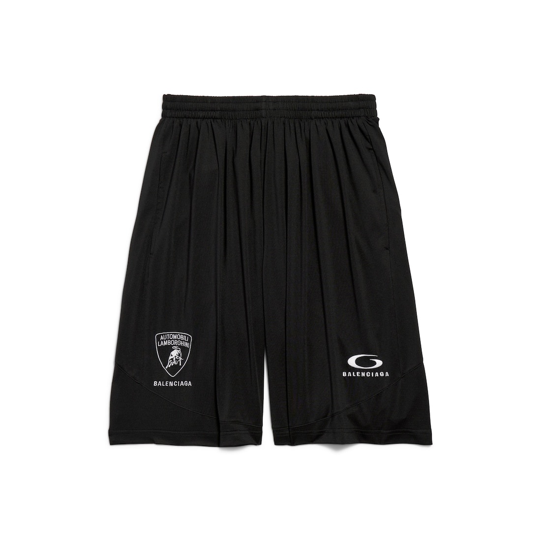 Men's Balenciaga I Automobili Lamborghini Baggy Shorts in Black - 1