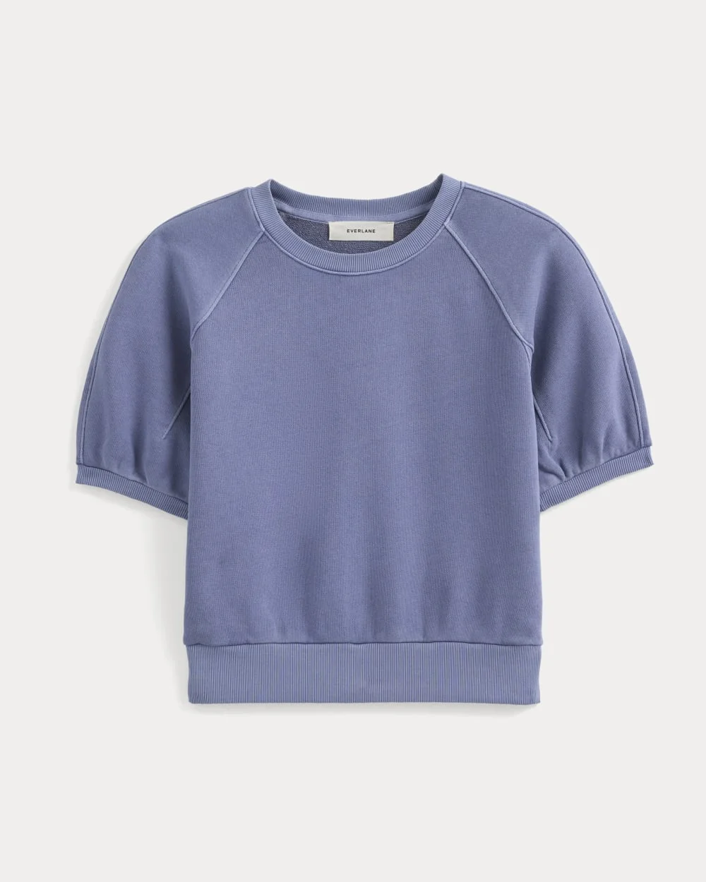 LIGHTWEIGHT TERRY BLOUSON SHORT-SLEEVE CREW - 1