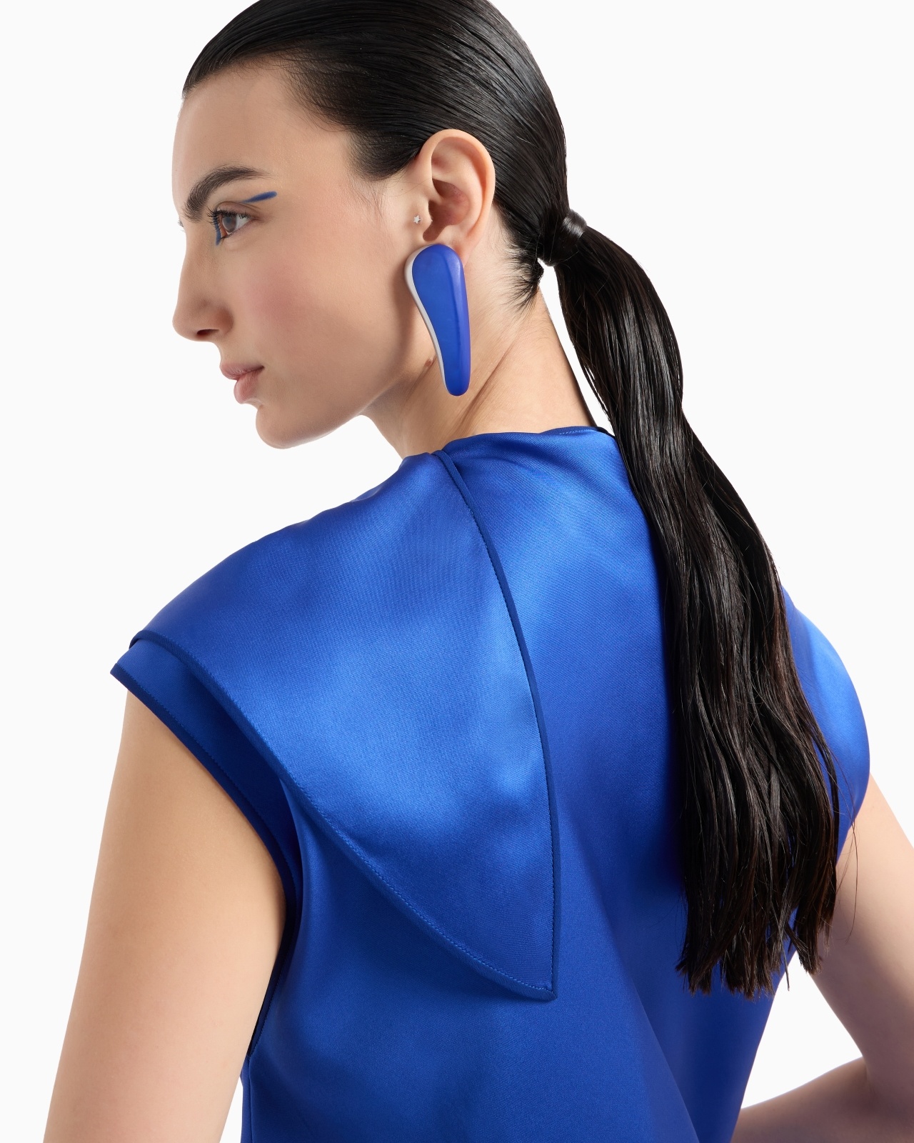 BLOUSE IN DOUBLE SILK SATIN - 5