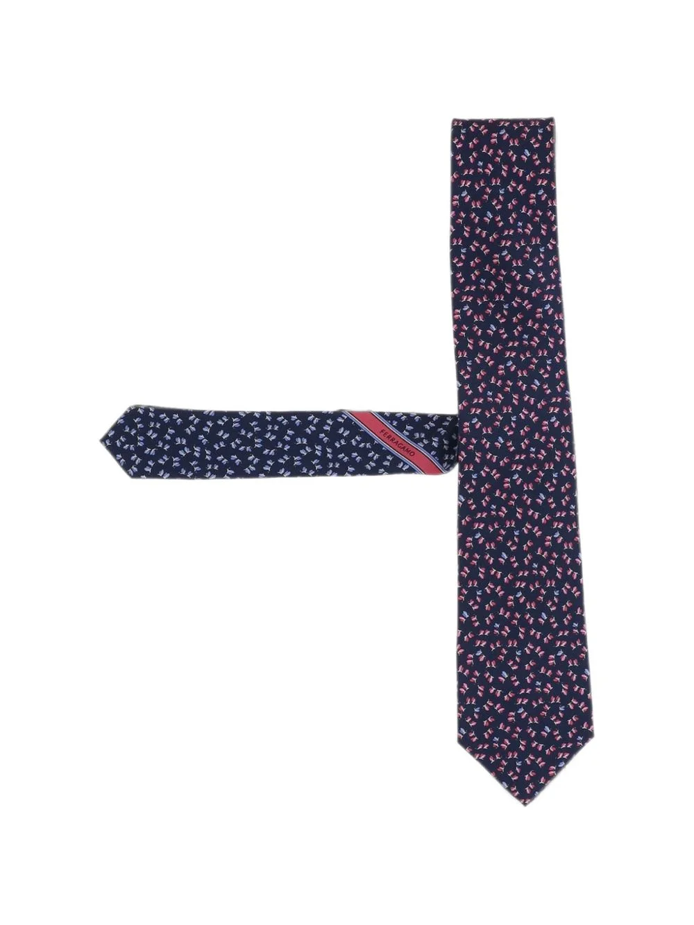 dragonfly print silk tie - 1