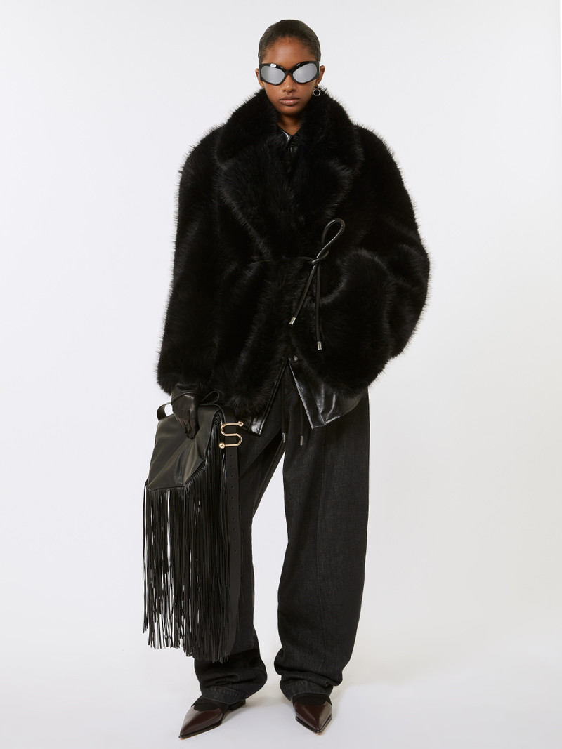 Sportmax ROSARIA Belted heavy jacket outlook