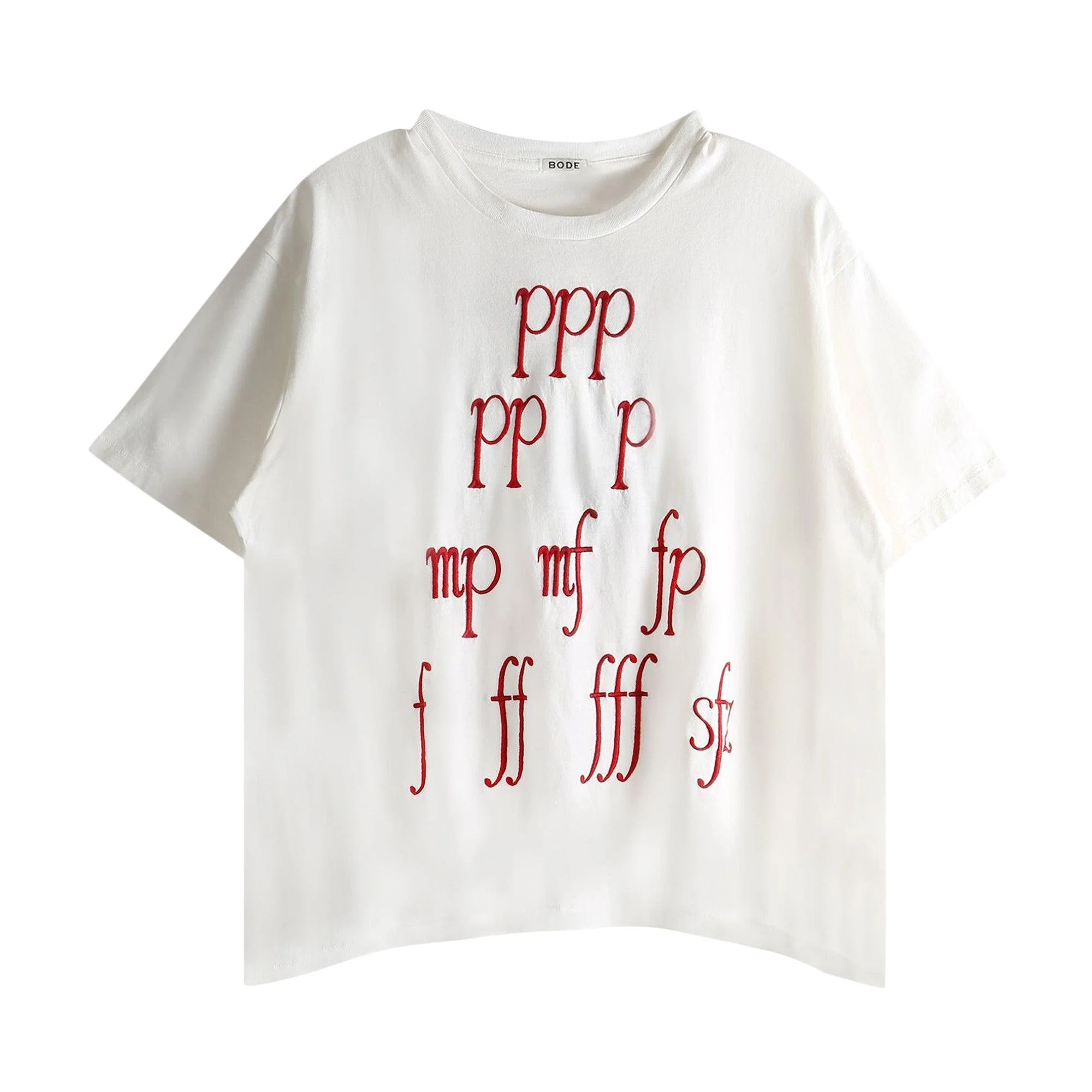 Bode Composer T-Shirt 'Cream' - 1