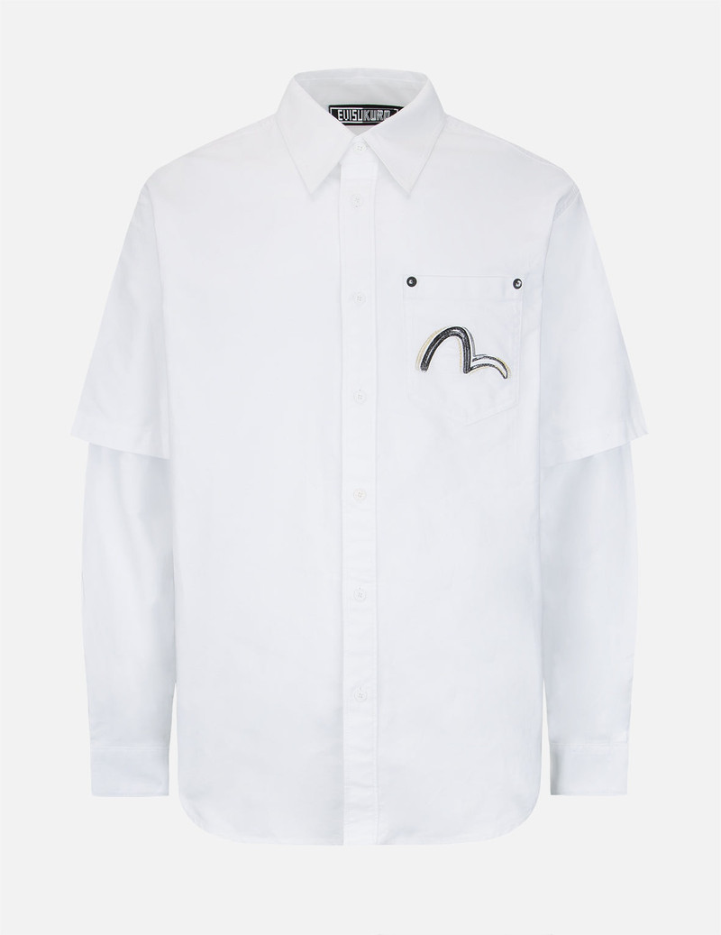 Logo Print 2-in-1 Oxford Shirt 1