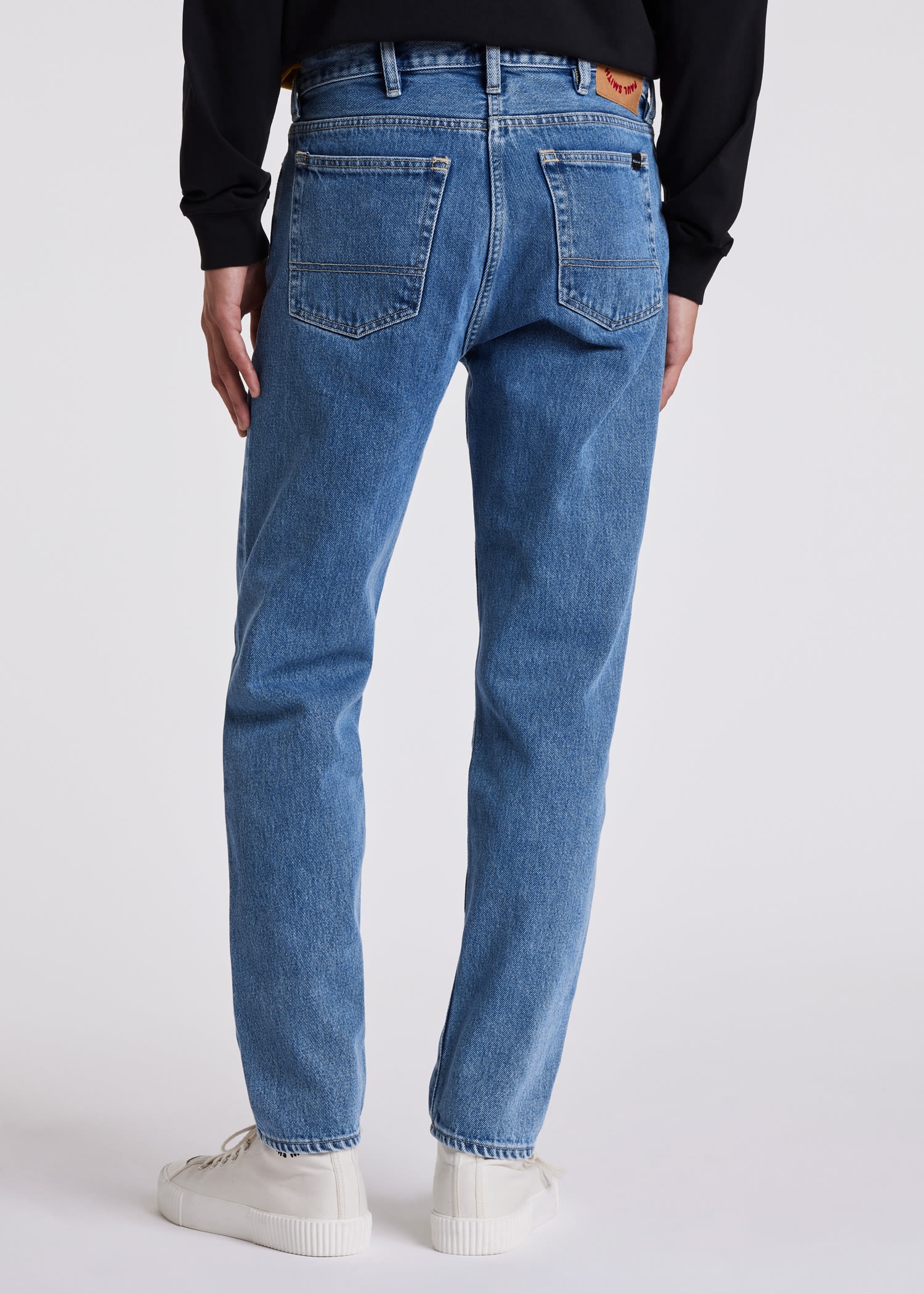 Tapered-Fit Cropped 'Authentic Twill' Jeans - 5
