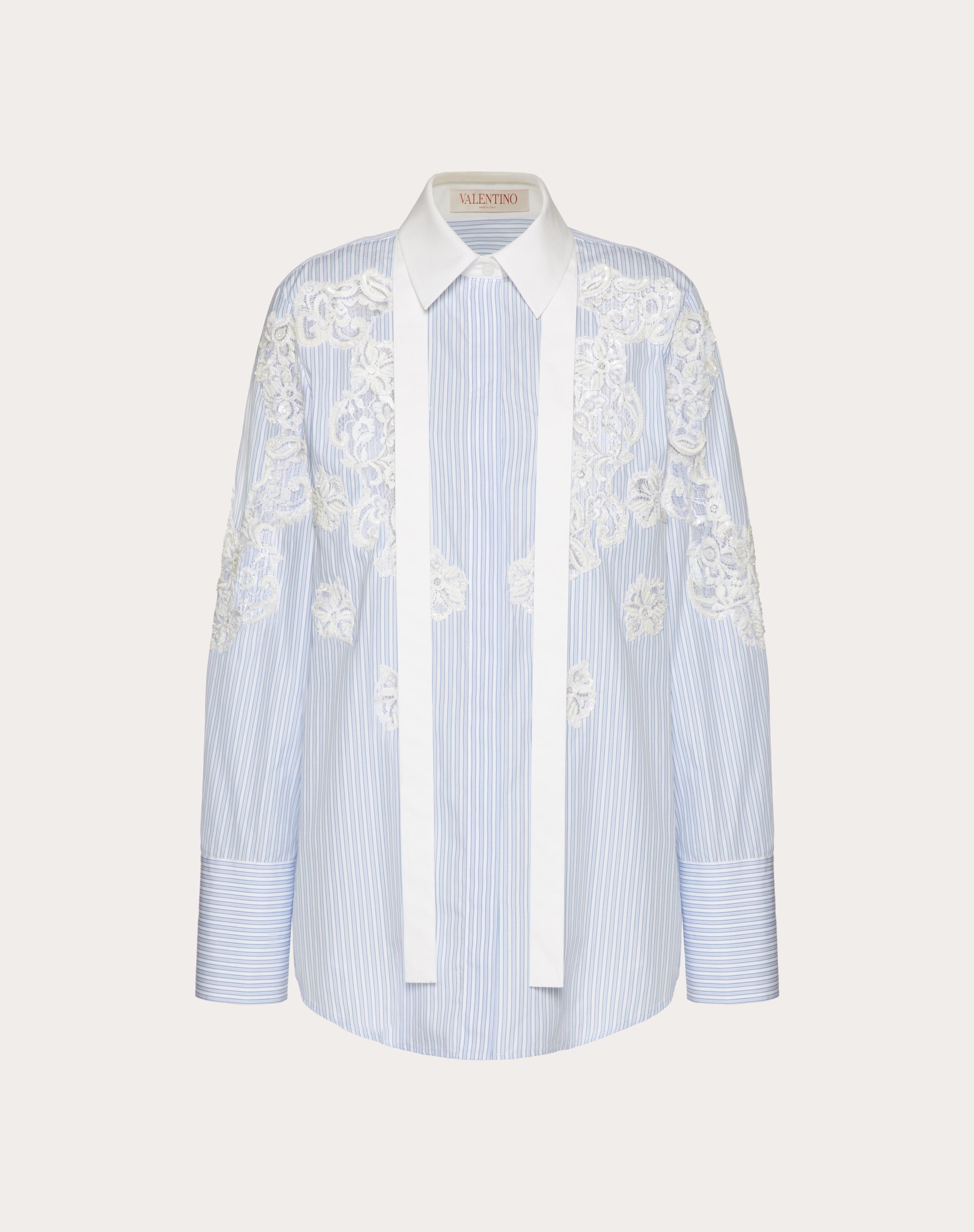 DOUBLE STRIPE EMBROIDERED SHIRT - 1