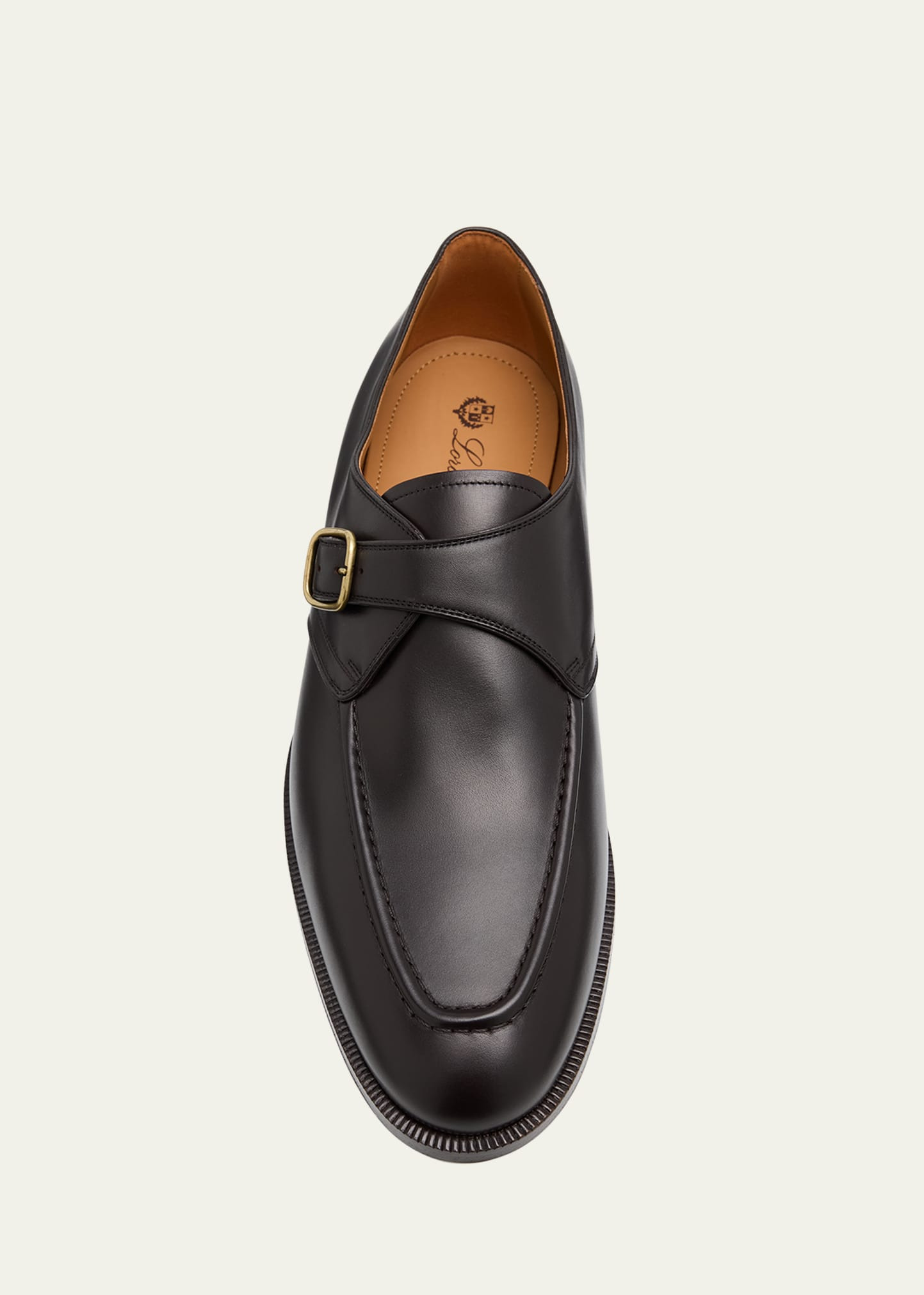 Men's Sergio Walk Leather Single-Monk Strap Loafers - 5