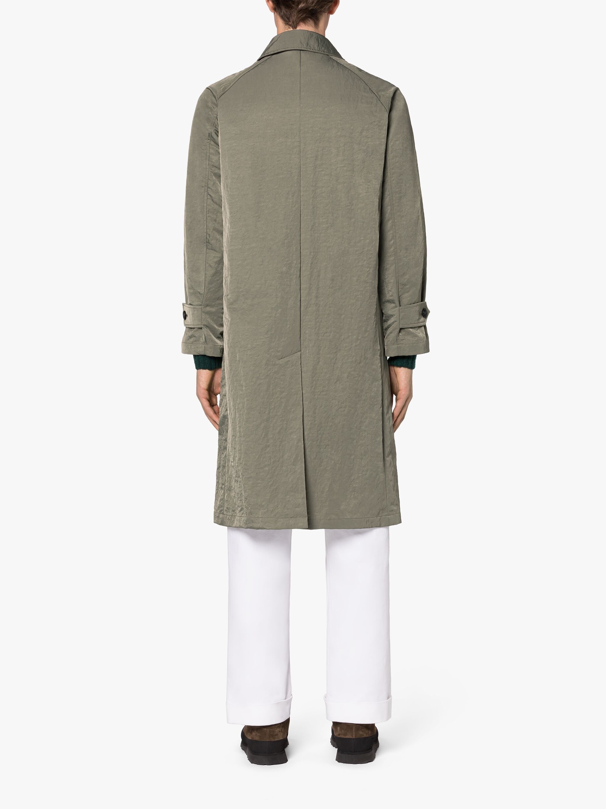 GONVILLE ARMY GREEN NYLON COAT - 3