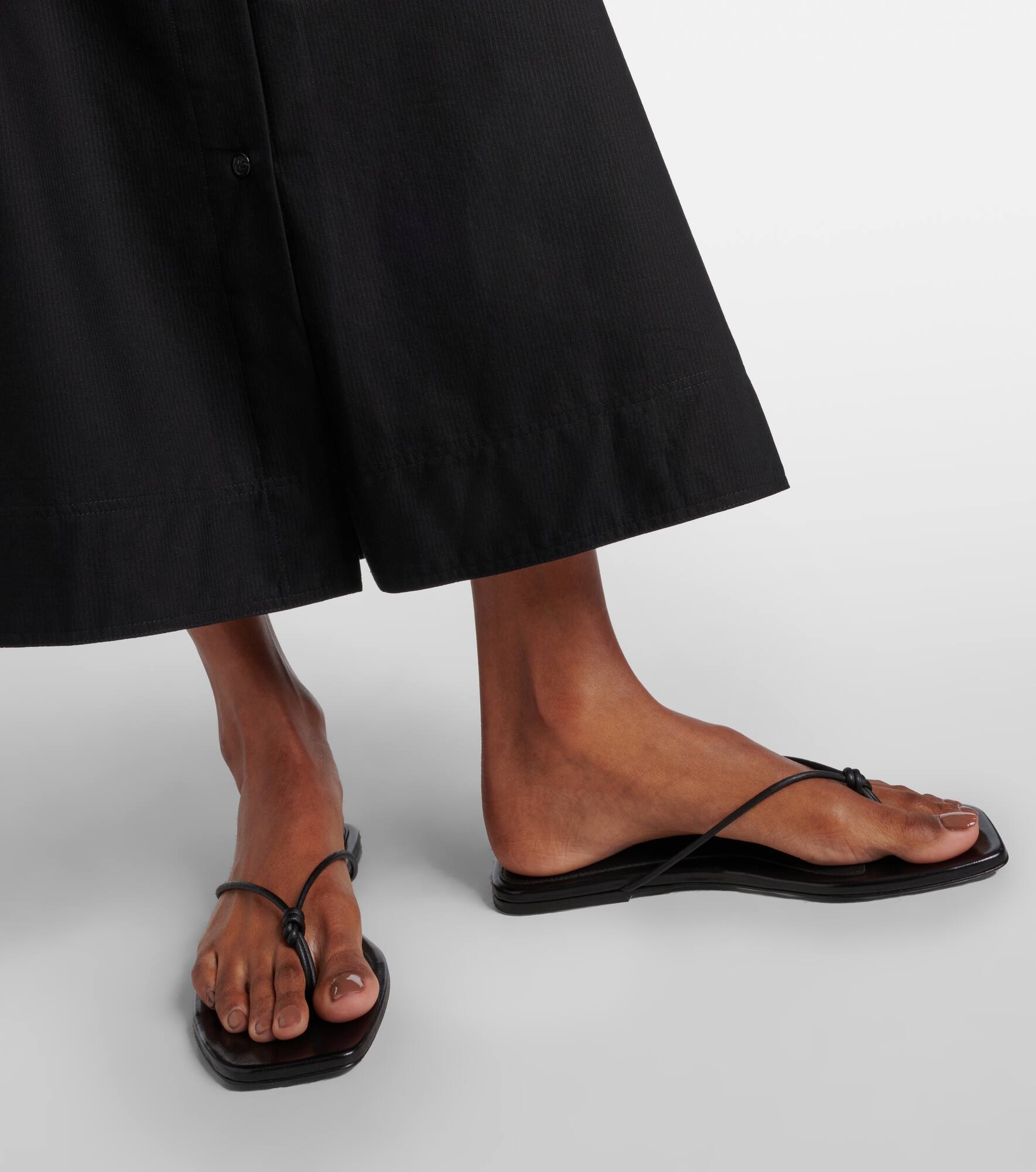 The Knot leather thong sandals - 7