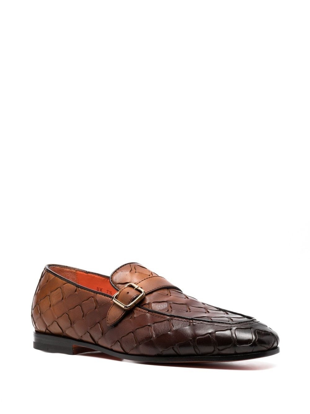 interwoven leather loafers - 2