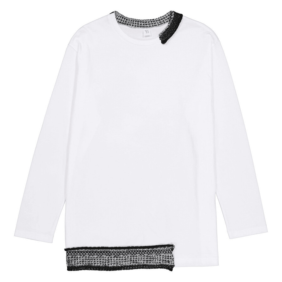 Y'S Knit Attached Long Sleeve Shirt, Brand Size 2 (Small) - 5