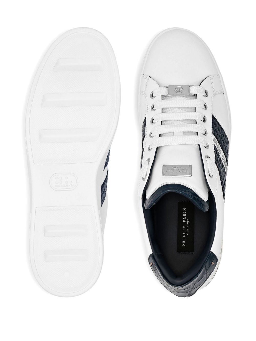 leather platform sneakers - 3