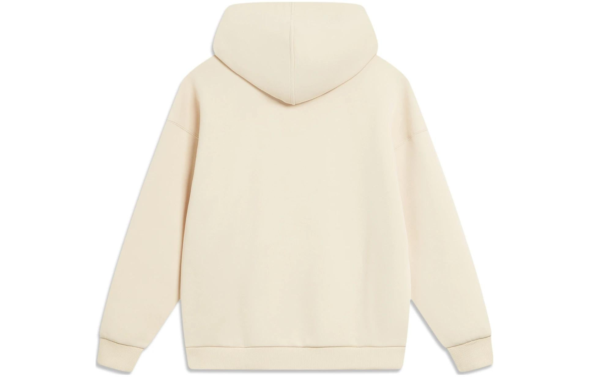 Li-Ning Anything Is Possible Logo Hoodie 'Creamy White' AWDT757-1 - 2