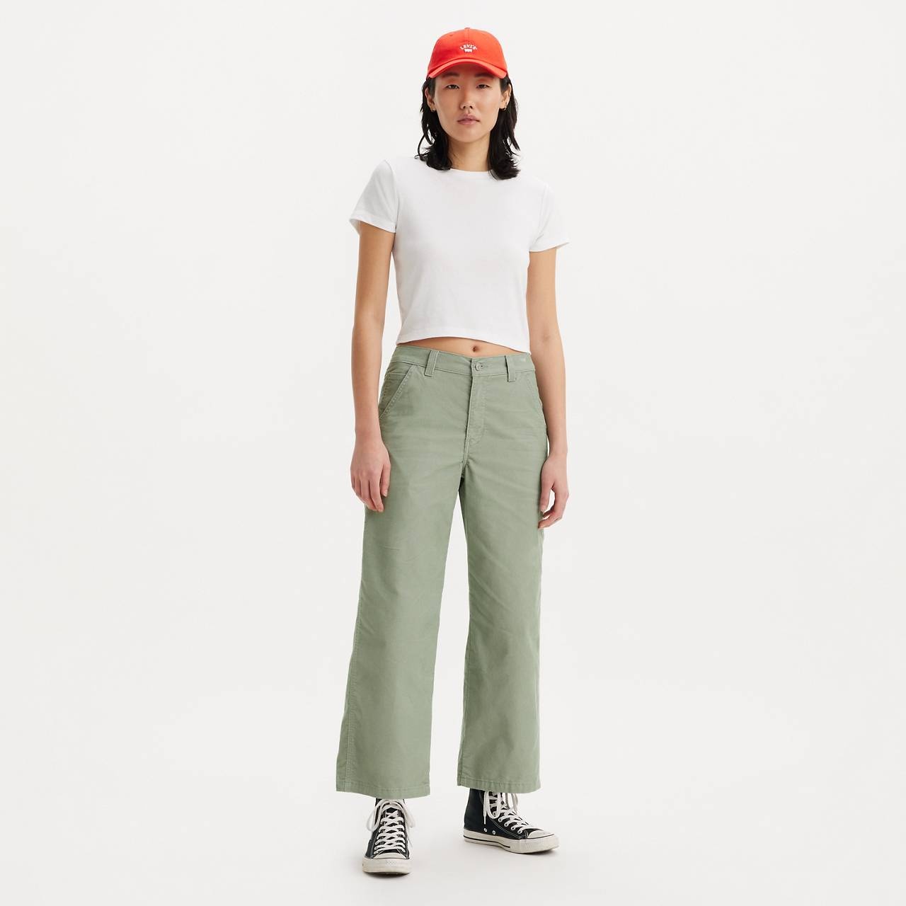 BAGGY CARPENTER LIGHTWEIGHT CORDUROY WOMEN'S PANTS - 1