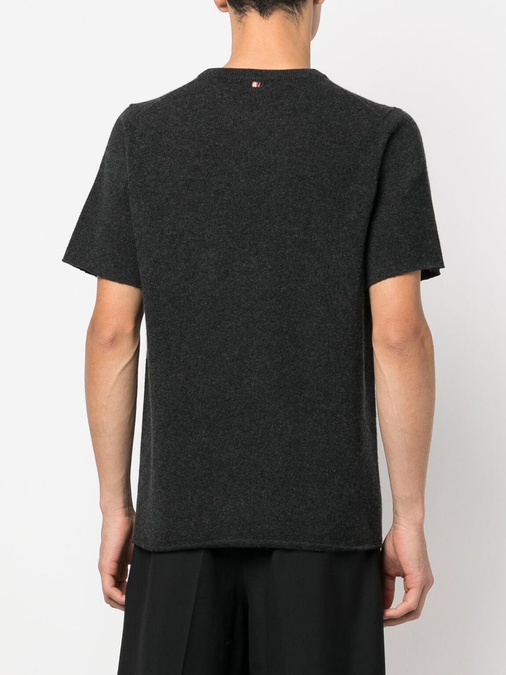 crew-neck knitted T-shirt - 4