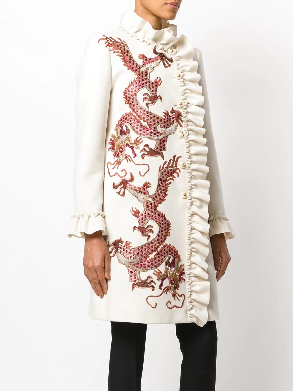 coat with embroidered dragons - 3