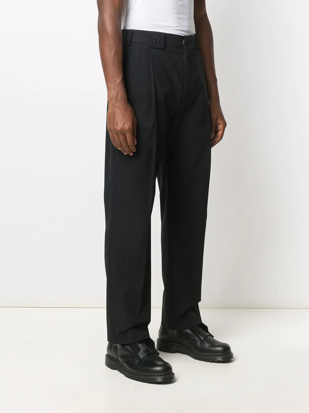 straight-leg tailored trousers - 3