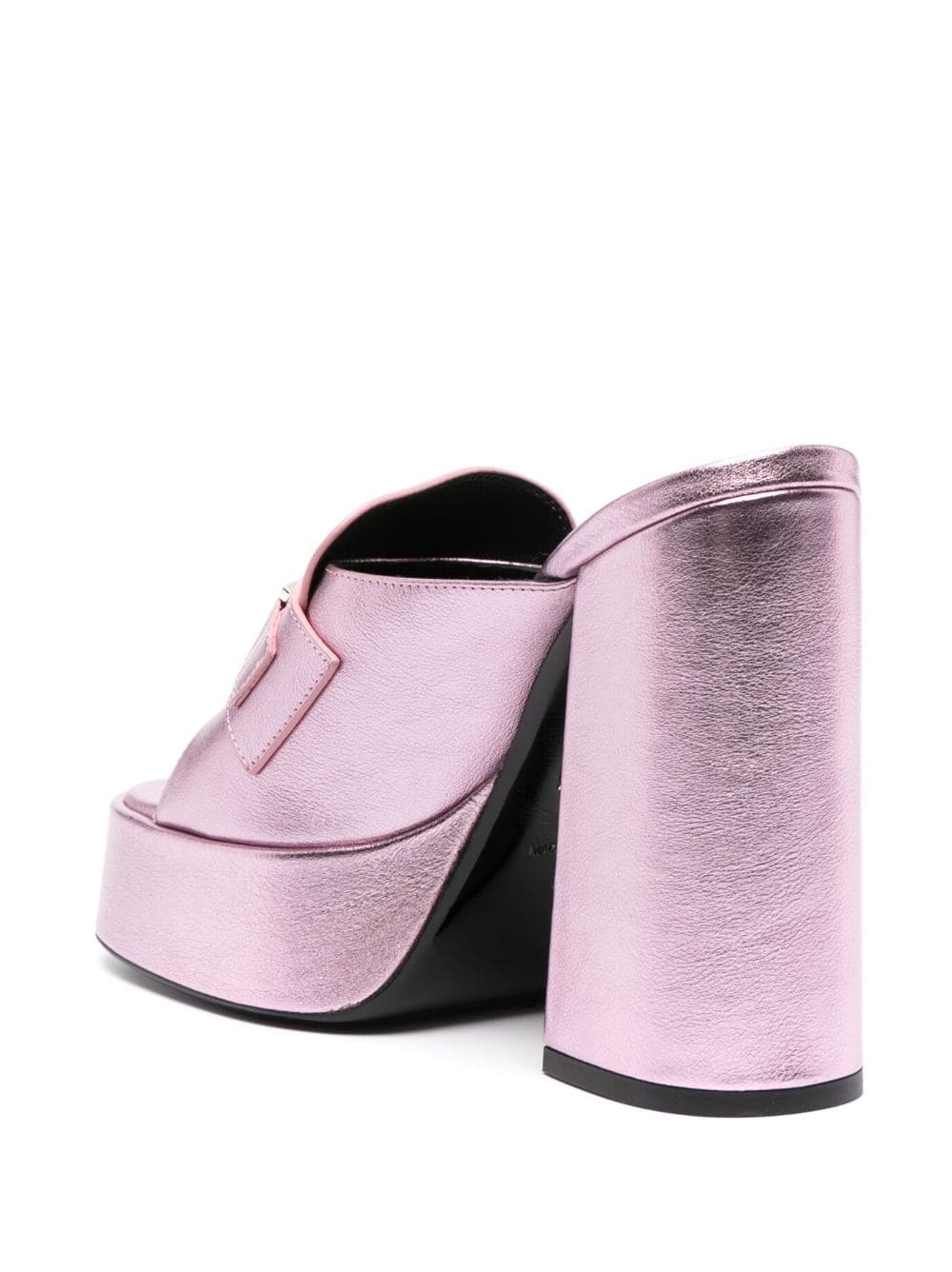 Medusa 95mm metallic-effect mules - 3