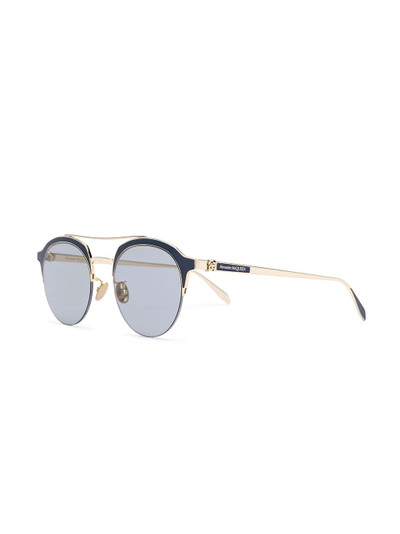 Alexander McQueen round frame sunglasses outlook