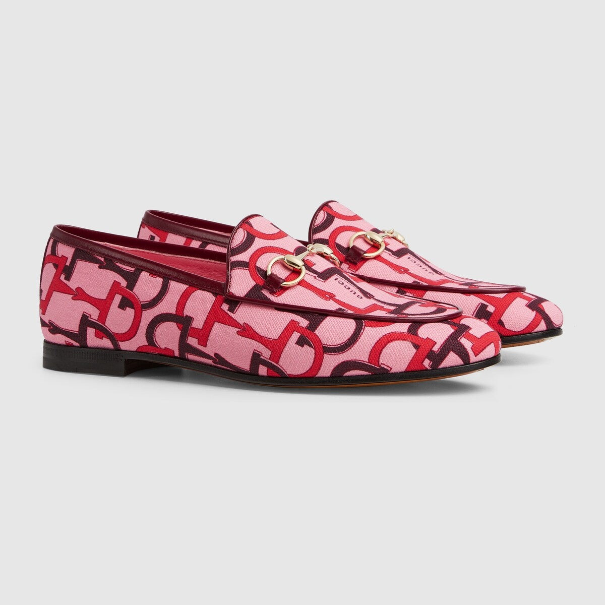 Gucci Jordan Horsebit Pattern Loafers - 2