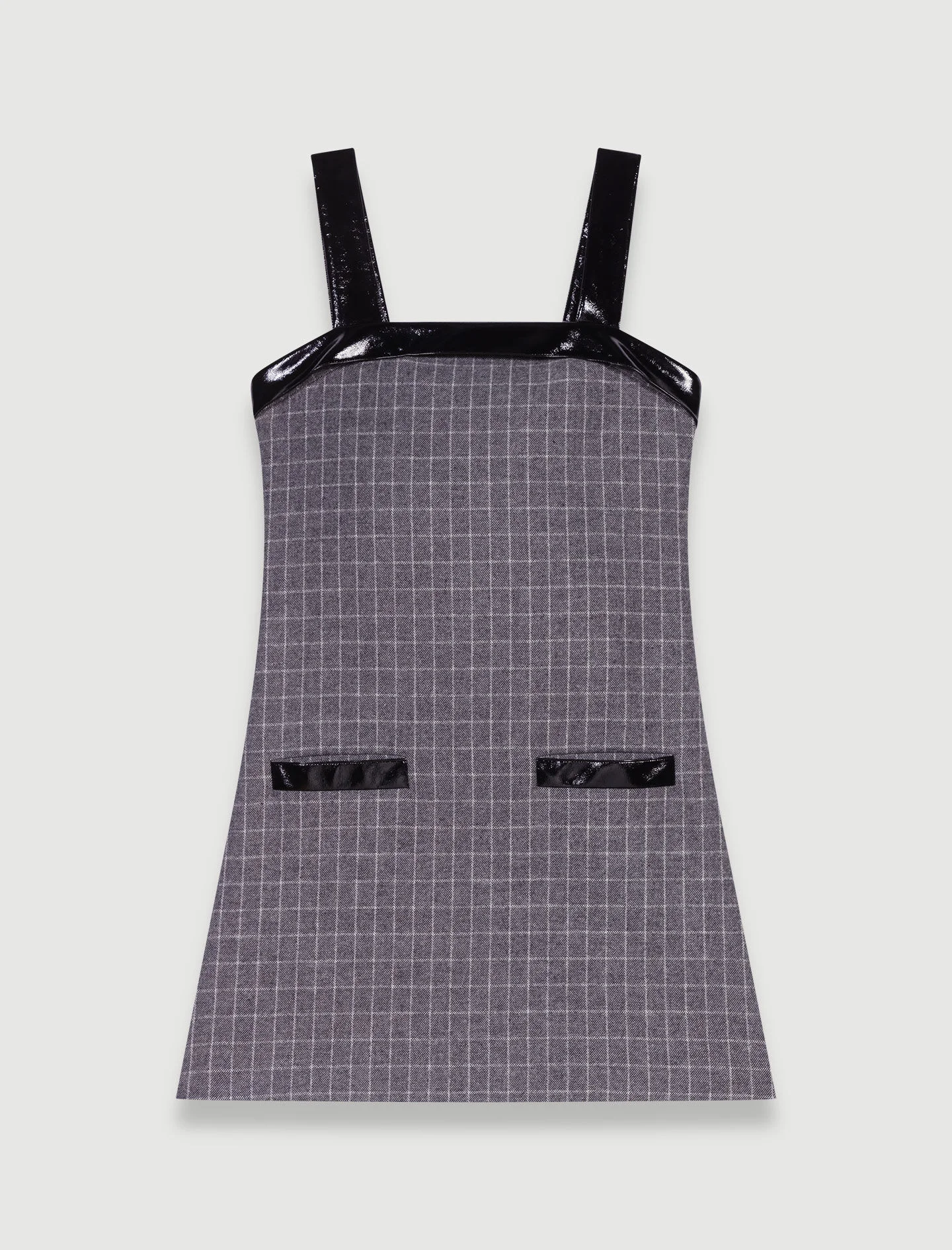 Short checked dress - 1