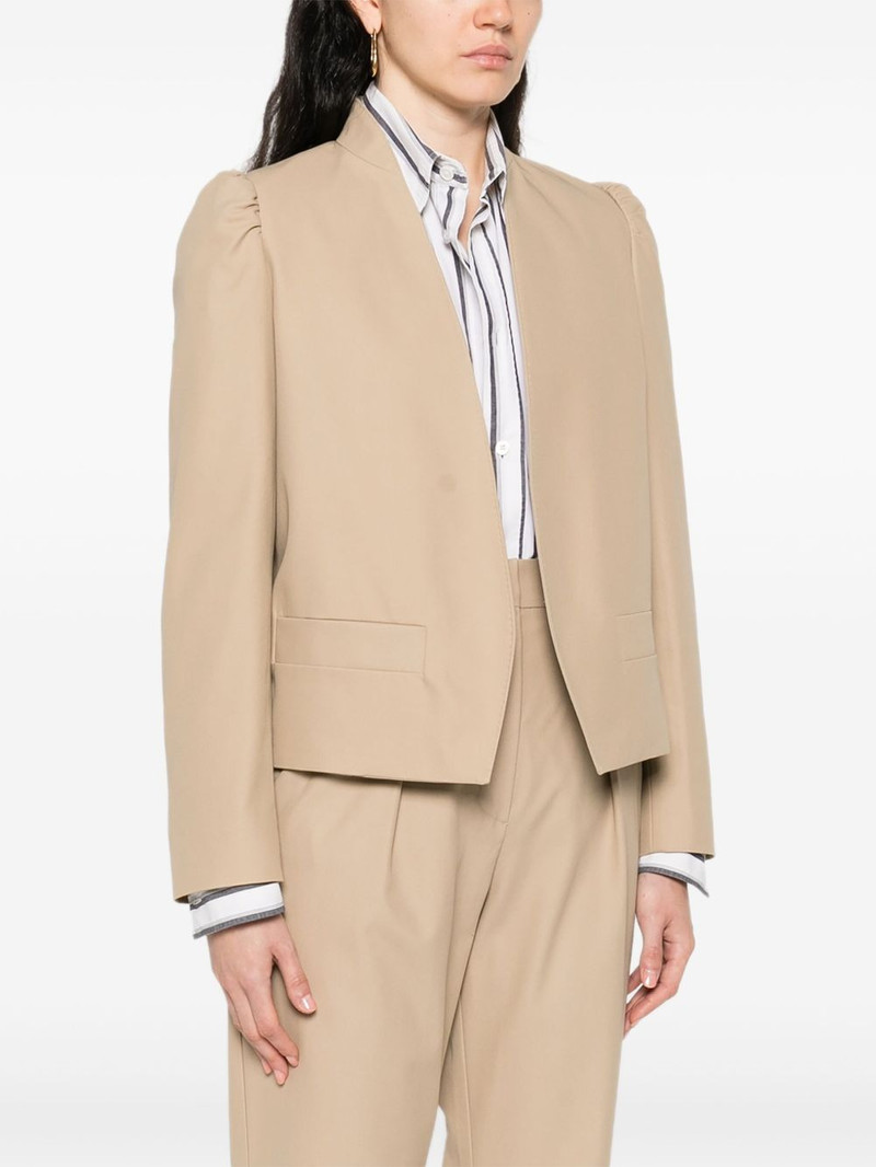 PHEBE puff-sleeve open-front jacket 3
