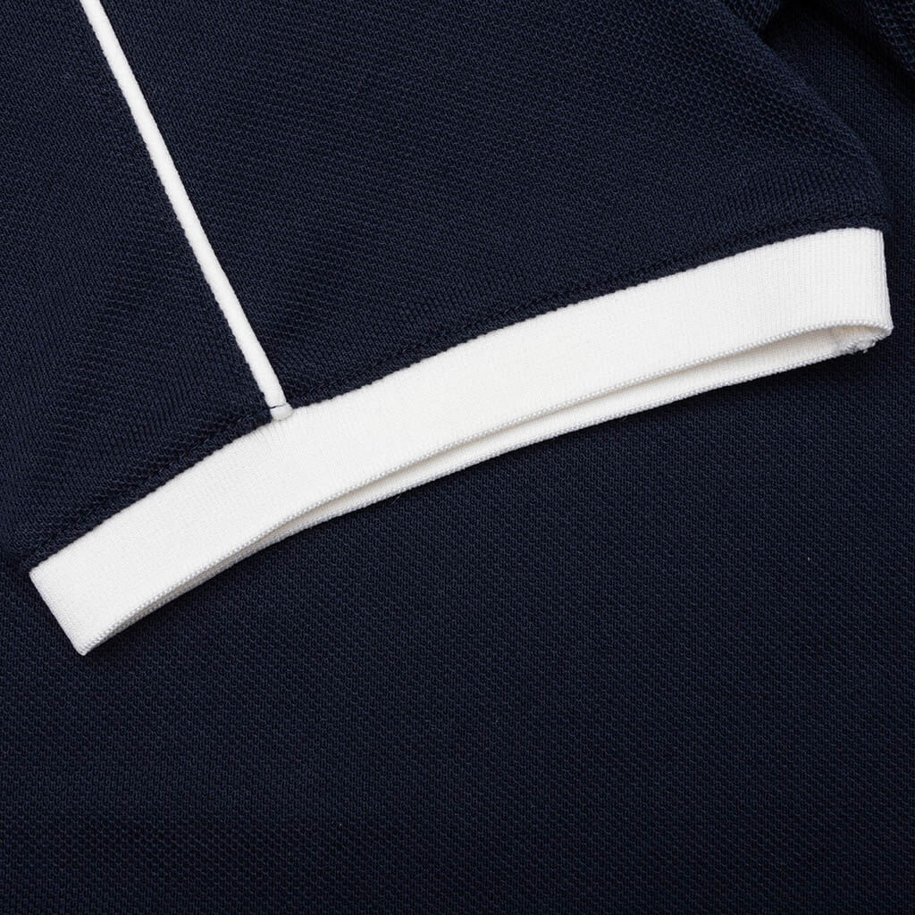 WOMEN'S ADIDAS X SPORTY & RICH POLO T-SHIRT - NIGHT NAVY - 6