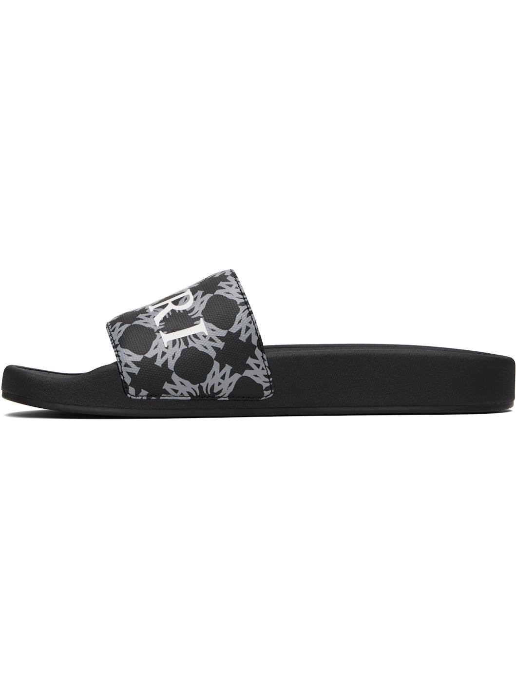 Black MA Quad Canvas Pool Slides - 3
