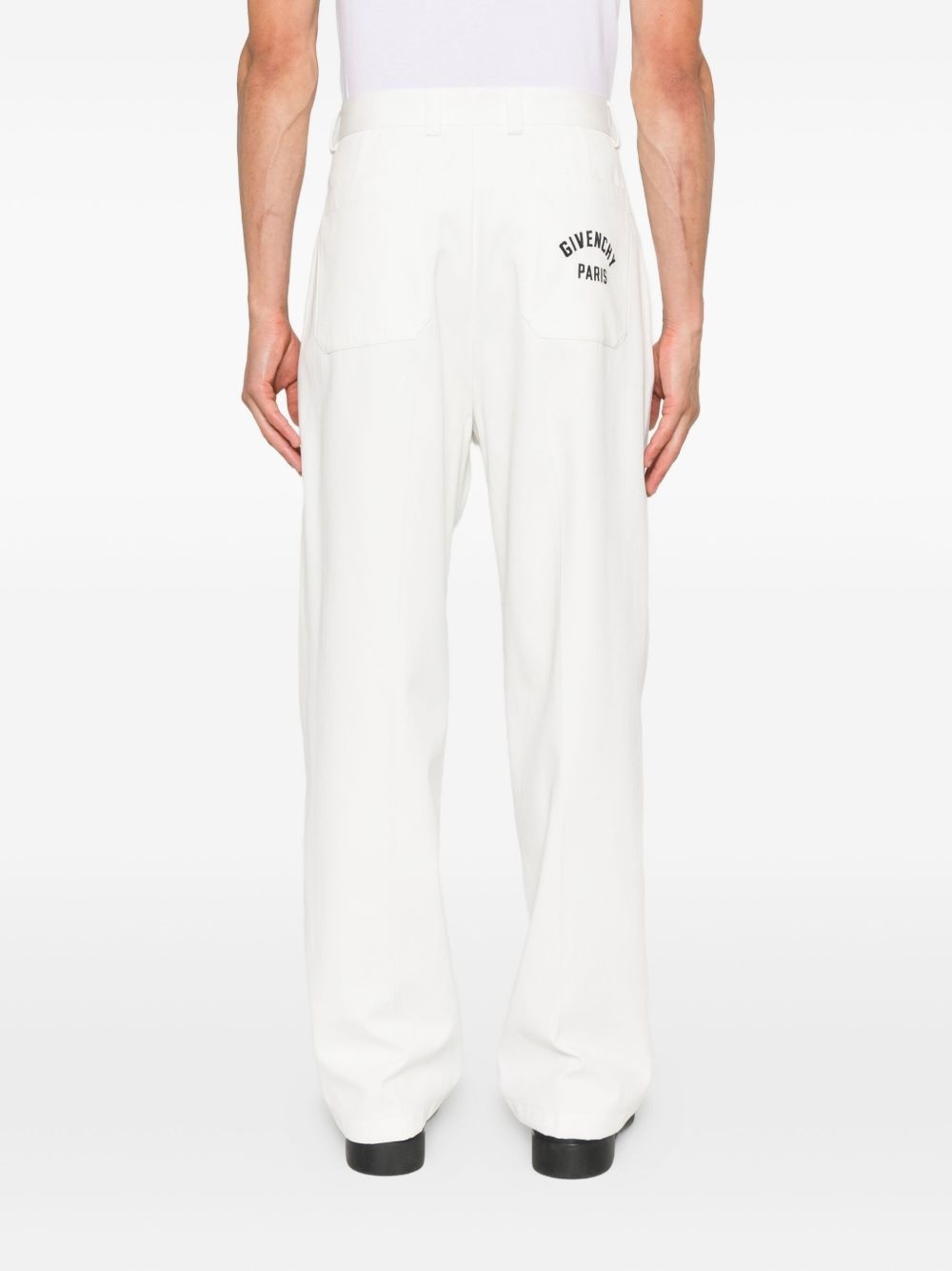 pleated wide-leg trousers - 4