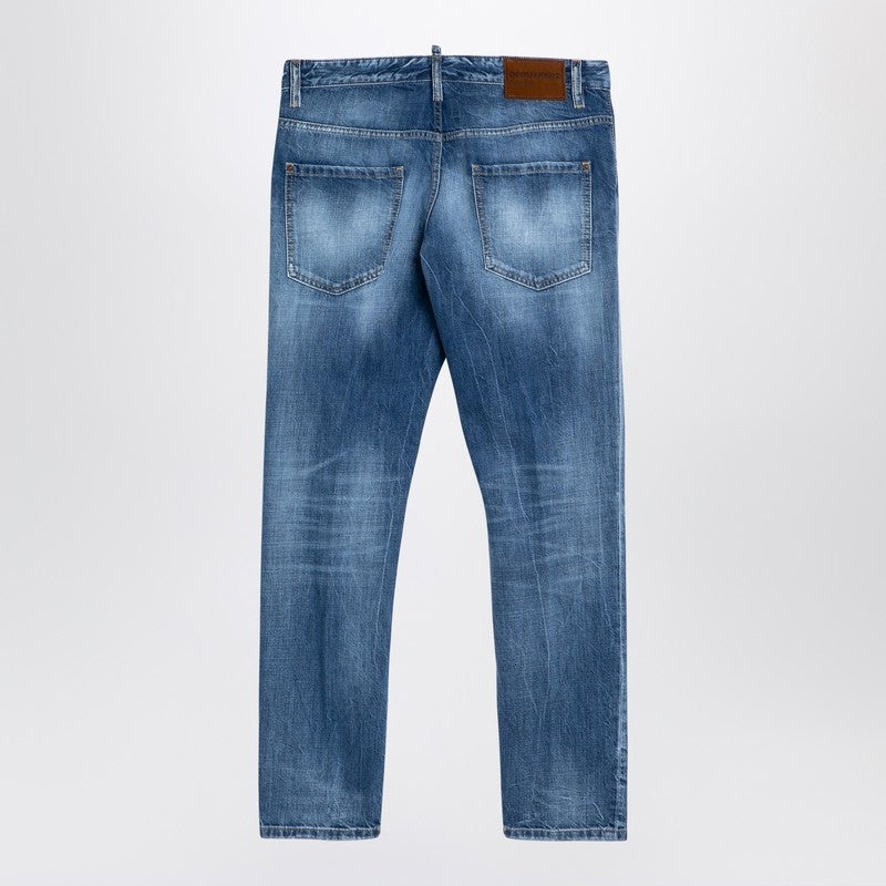 Dsquared2 Navy Blue Washed Denim Jeans Men - 2