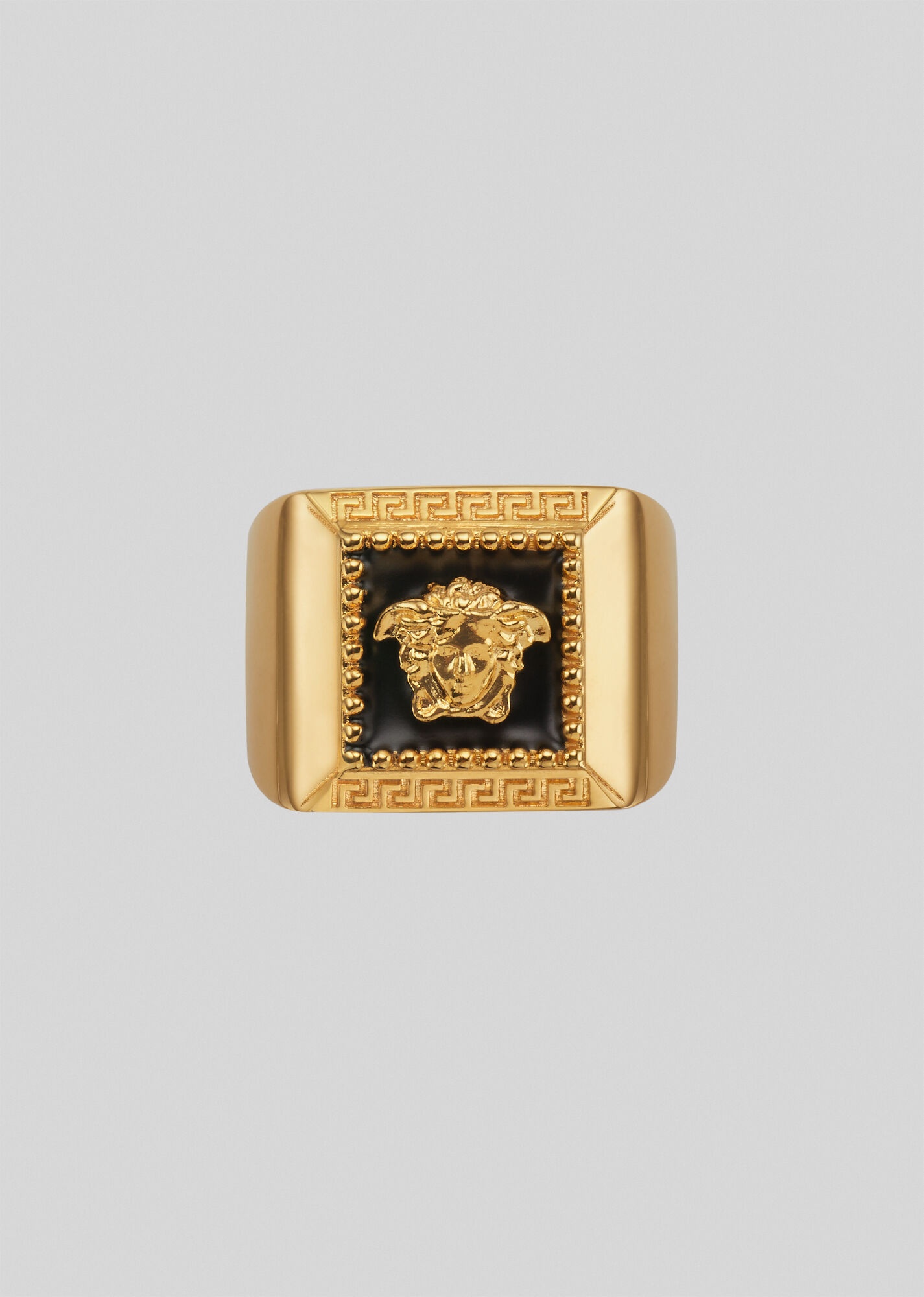 Enamel Medusa Squared Ring - 1