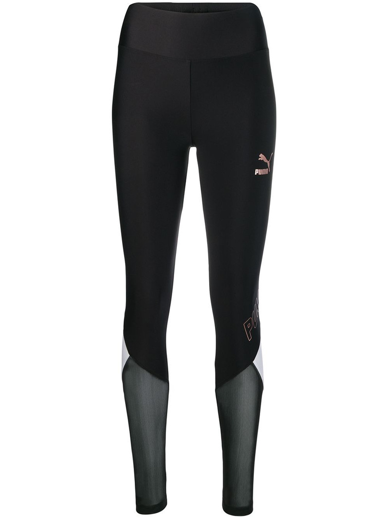 XTG sheer panel leggings 1