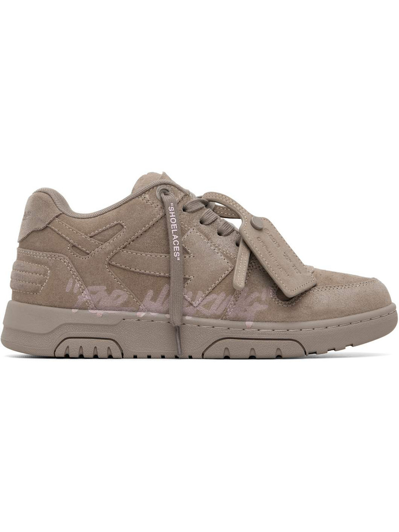 Taupe Out Of Office "For Walking" Suede Sneakers 1