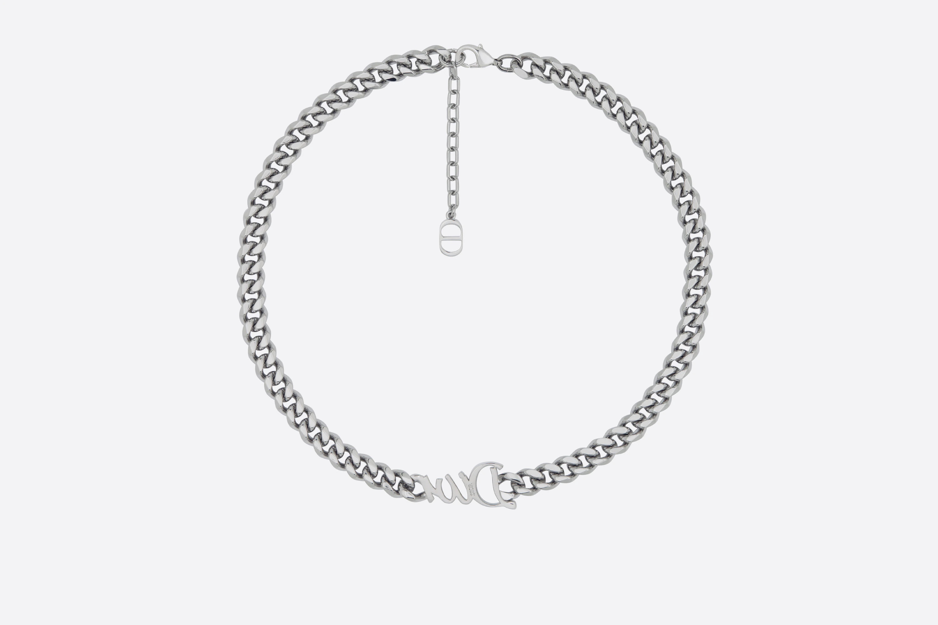 'Dior' Ribbon Necklace - 2