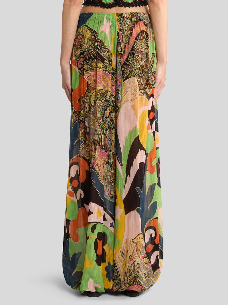 WIDE-LEG TROUSERS WITH FLORAL PAISLEY MOTIF 5