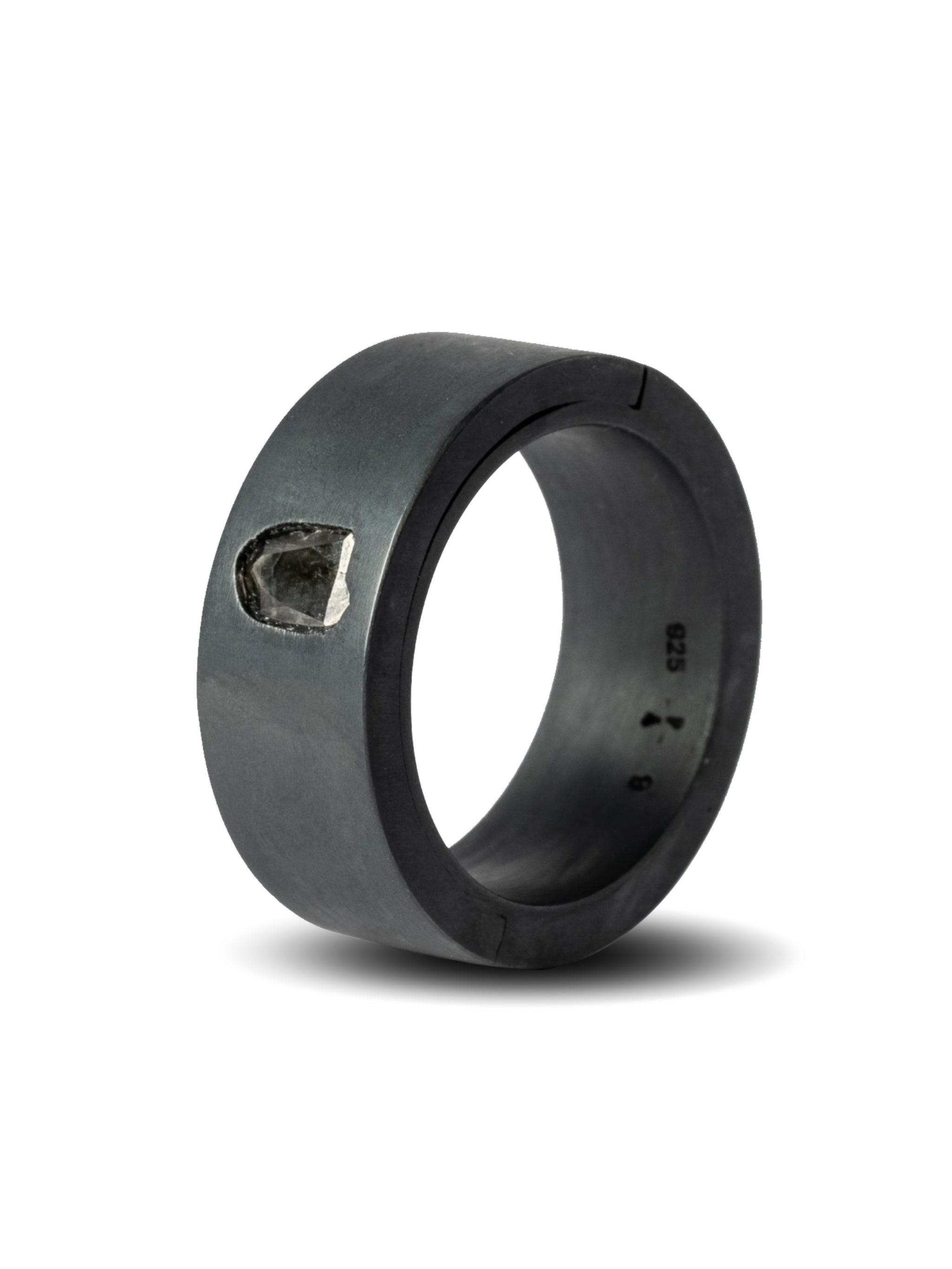 PARTS OF FOUR Sistema Ring (0.2 CT, Diamond Slab, 9mm, KA+DIA) - 3