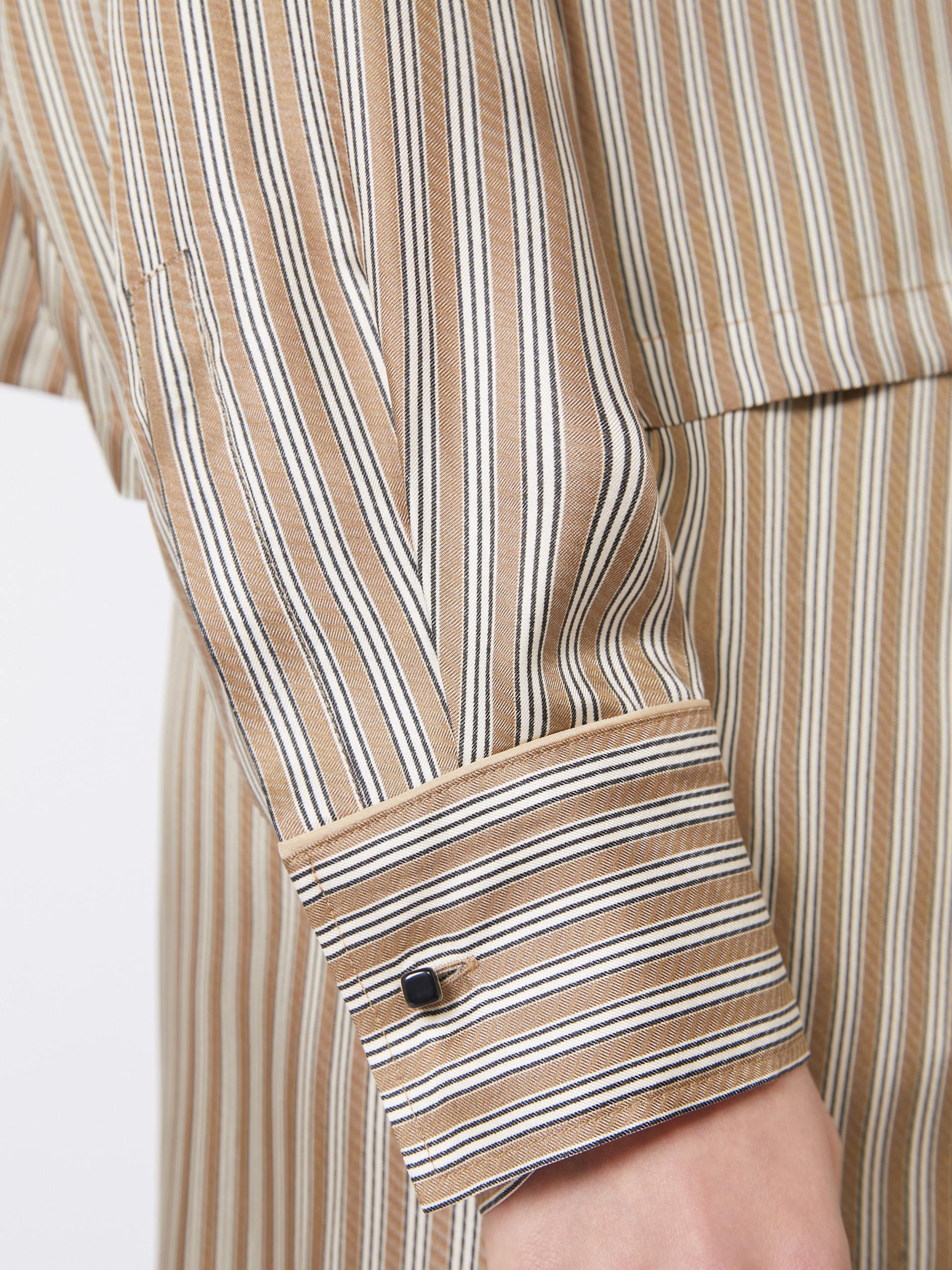 BRAMA Printed silk cropped shirt - 5