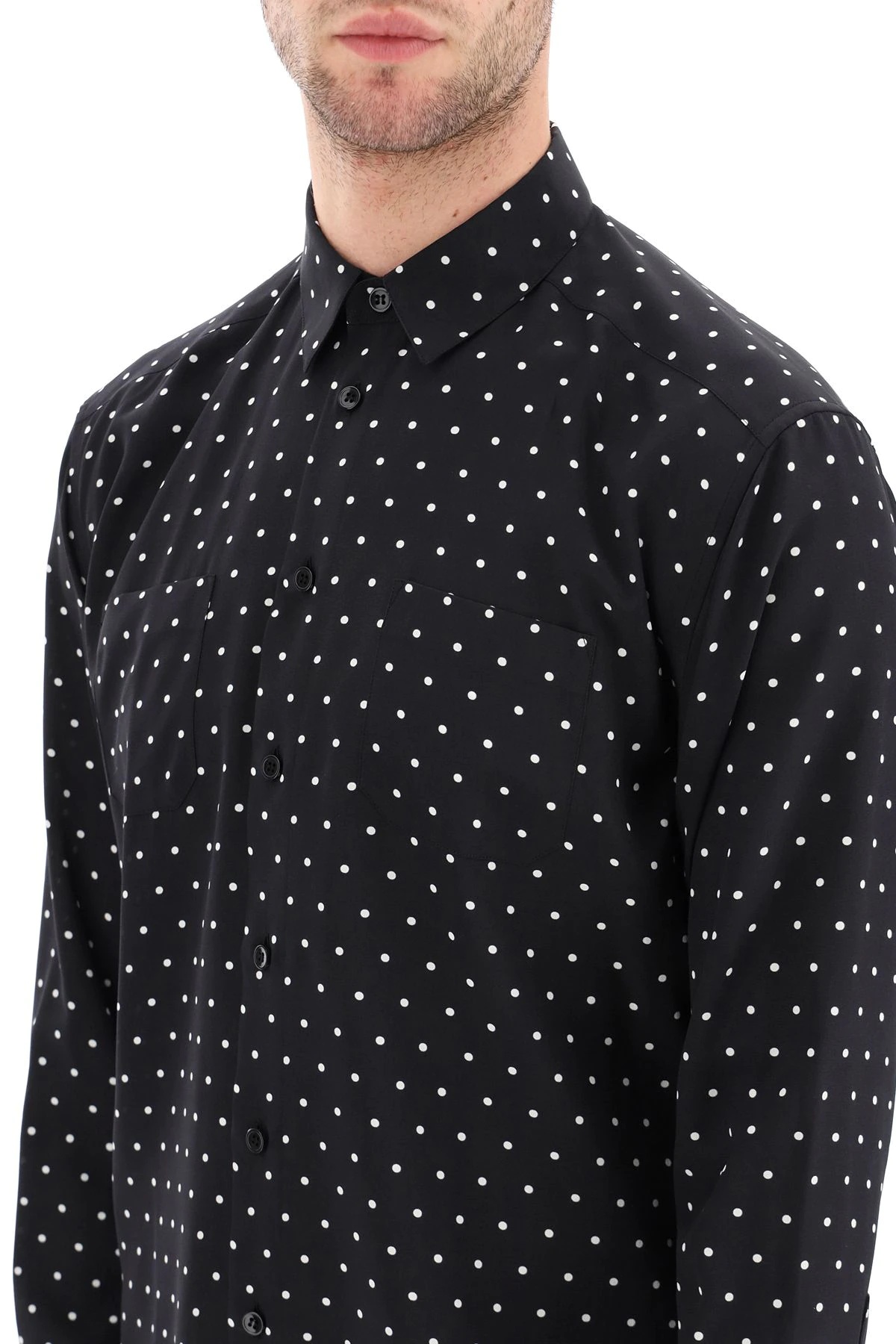 POLKA DOT SILK SHIRT - 5