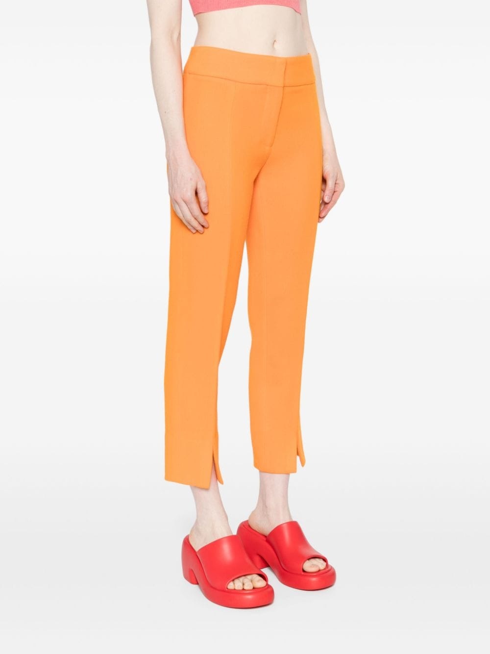 wool cropped trousers - 3