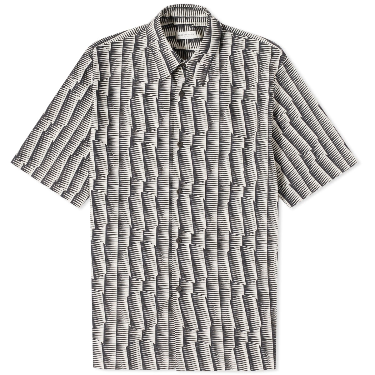 Dries Van Noten Clasen Geometric Print Short Sleeve Shirt - 1