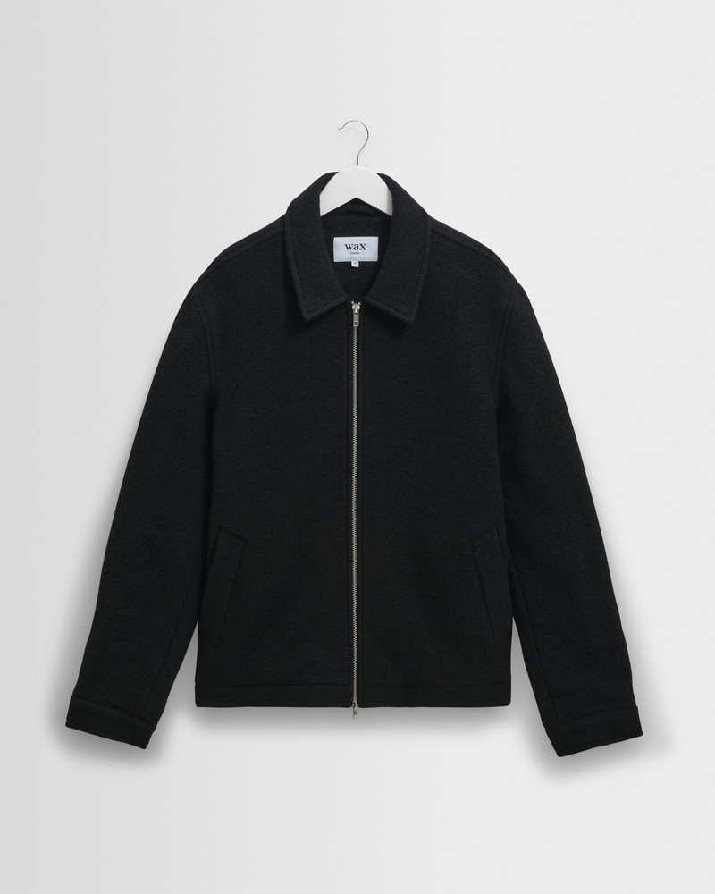 Eldon - Midnight Navy Boiled Wool Jacket 1