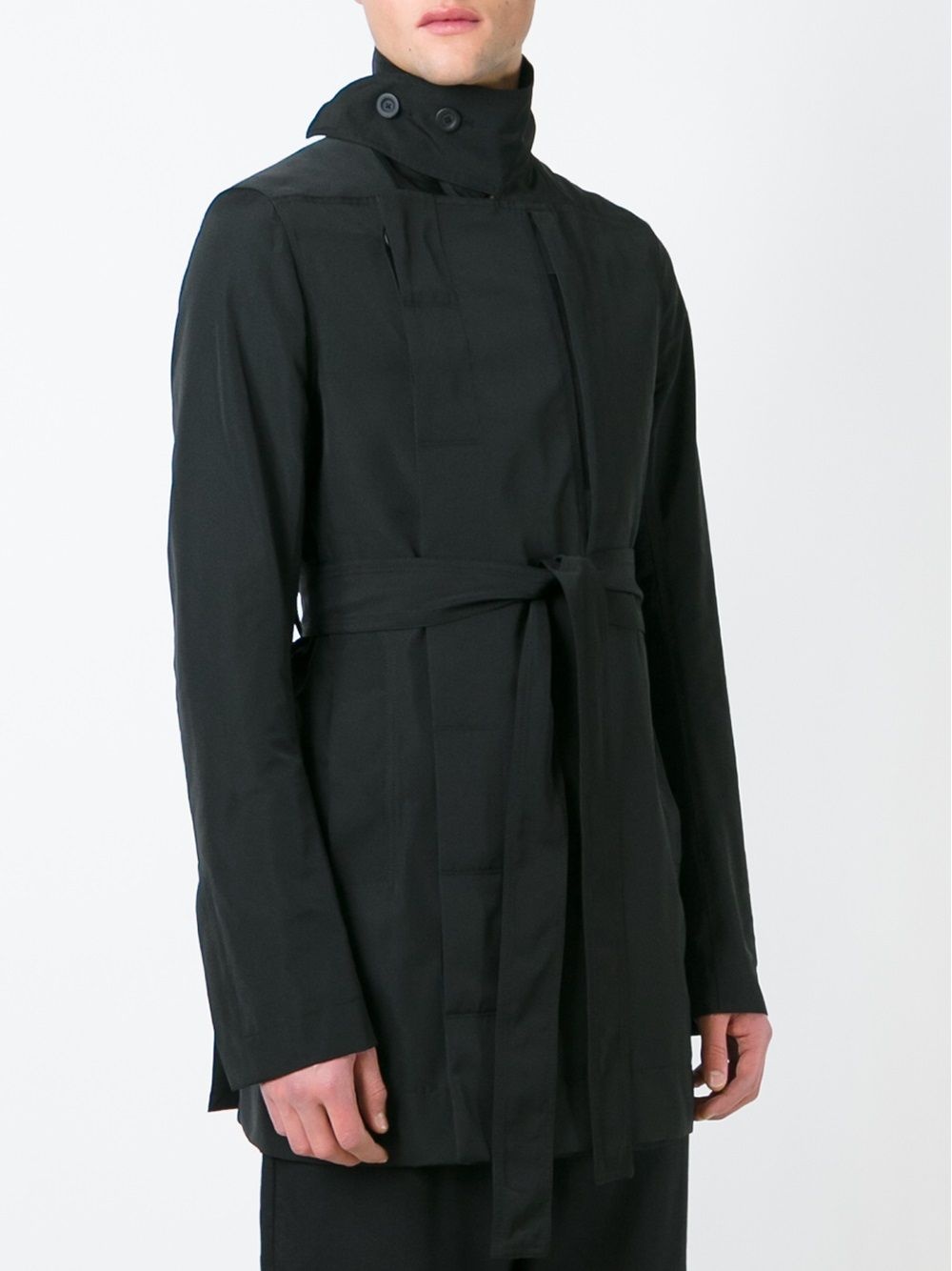 funnel neck coat - 3